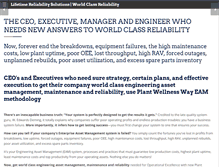 Tablet Screenshot of lifetime-reliability.com
